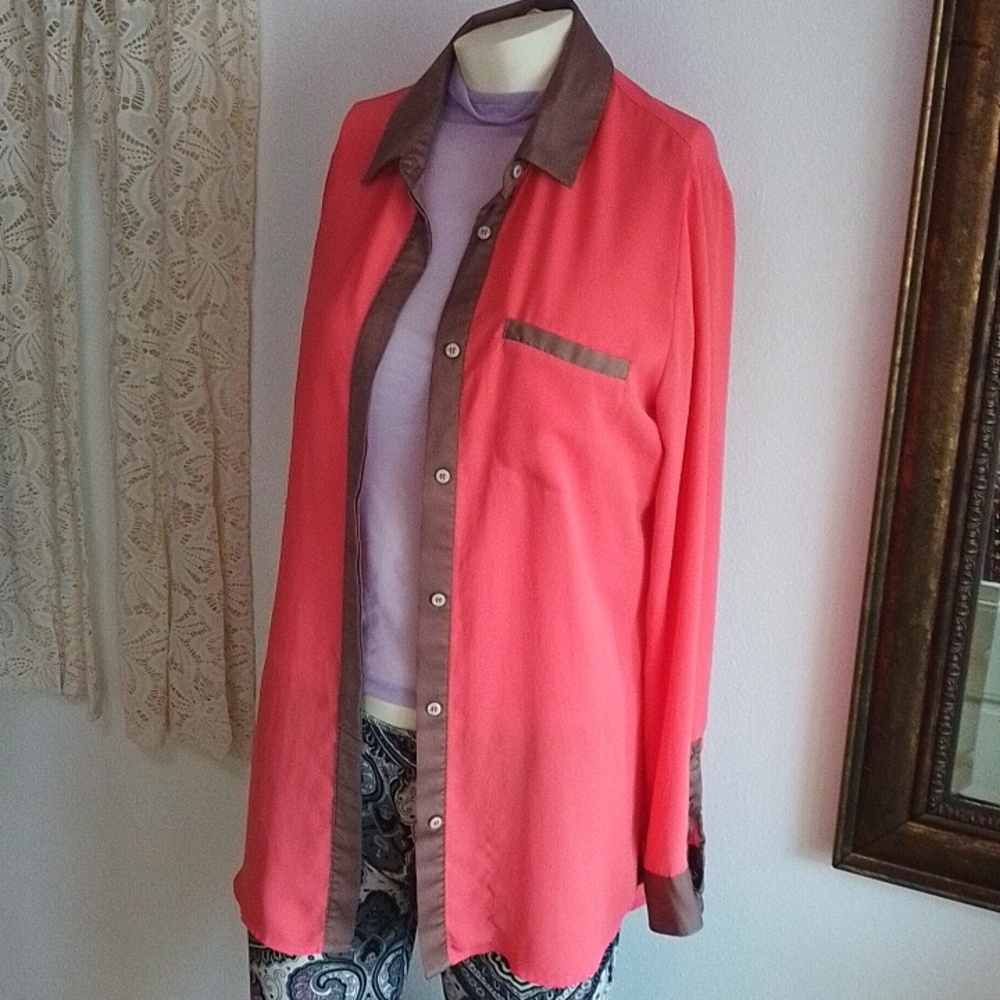 Free People Long Blouse